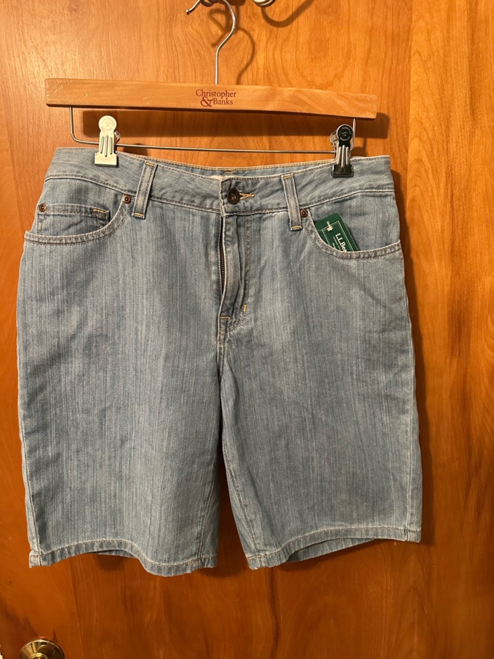 L.L. Bean Light Blue Denim Shorts. Classic, easy style,  perfect for summer.